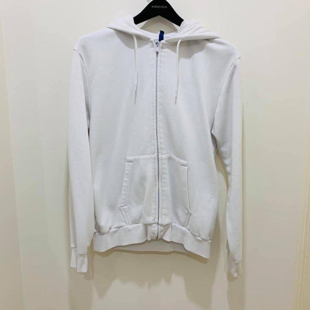 White zip-up Hoodie